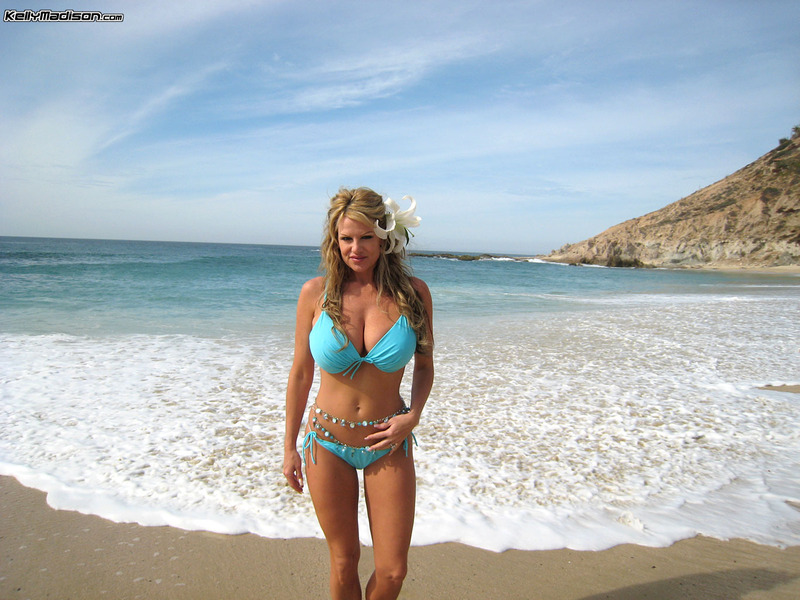 Kelly in blue bikini - 6