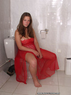 Teen in toilet - 1
